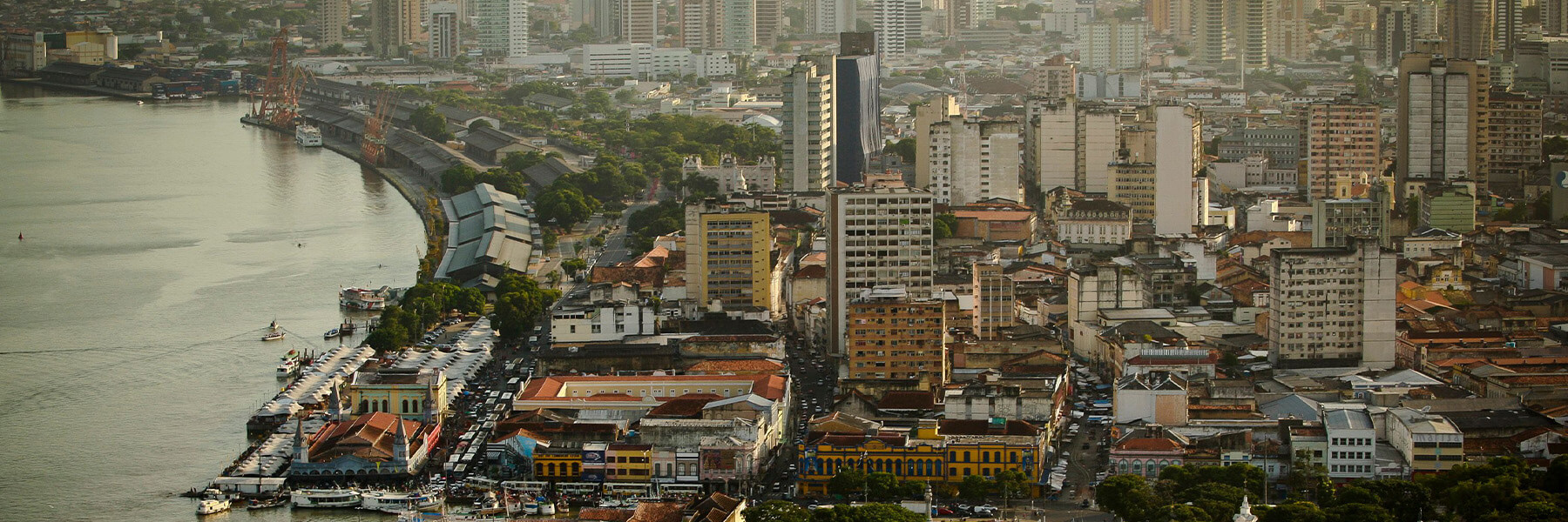 A cityscape view of Belém, Pará, Brazil.