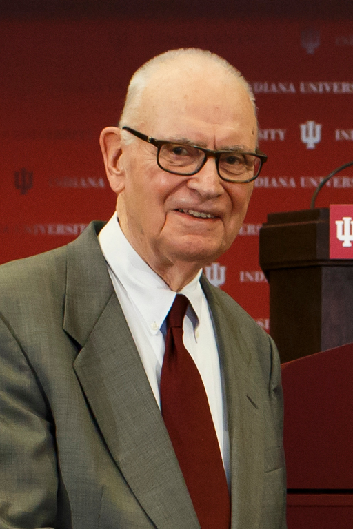 Rep. Lee Hamilton smiling for the camera.